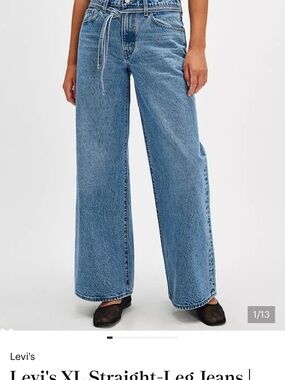 Levi's Women's XL Straight-Leg Jeans in Medium Blue